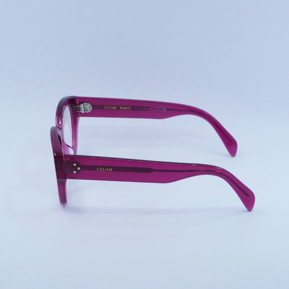 🕶️ New Celine CL50132I 081 Eyeglasses - Transparent Cherry Frame - Picture 8 of 10